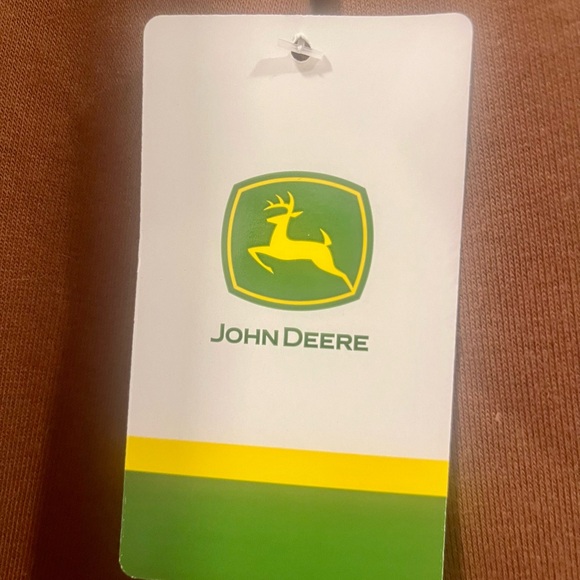 John Deere Brown Sweatshirt with Green Logo NWT - Picture 5 of 6